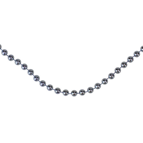 Shiny Beaded Christmas Garland -15' x .25" - Sky Blue - Unlit - IMAGE 1