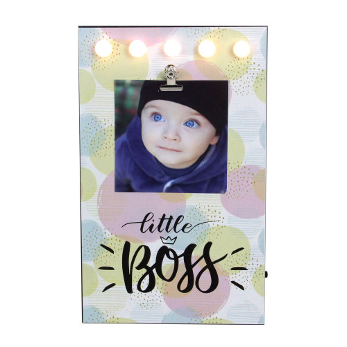 LED Lighted Little Boss Picture Frame with Clip - 4" x 6" - IMAGE 1