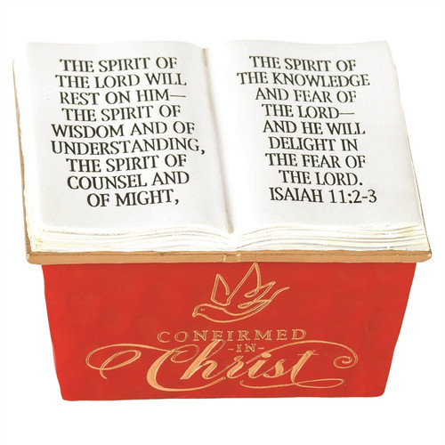 1.8" Golden First Communion Box with Verse from John 6:33 - IMAGE 1