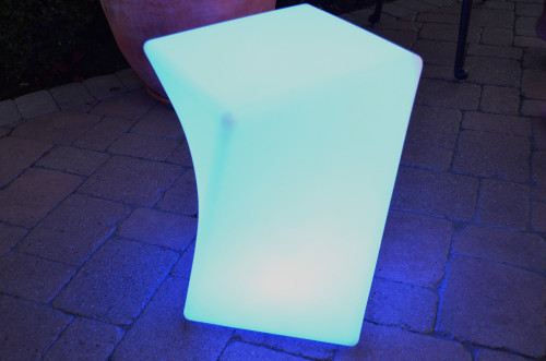 18" Twisted Remote Controlled Portable LED Illuminated Color Changing Chair - IMAGE 1