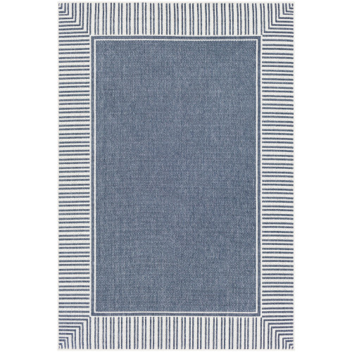 3.5' x 5.5' Solid Blue Rectangular Area Throw Rug - IMAGE 1