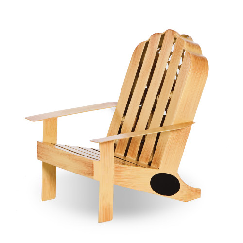 10” Brown Hand Crafted Adirondack Chair Shaped Cork Collectors - IMAGE 1