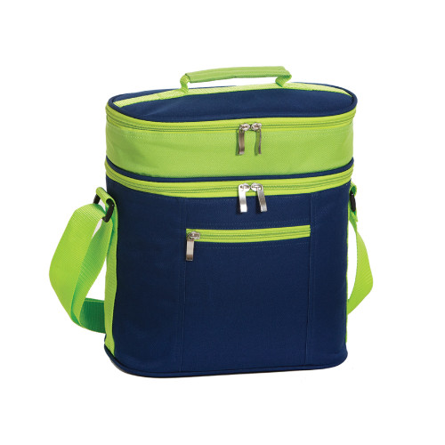 12" Green and Navy Blue MTL Cooler - IMAGE 1