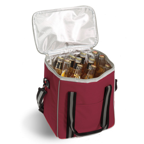 14” Red Vineyard Bottle Cooler Bag - IMAGE 1