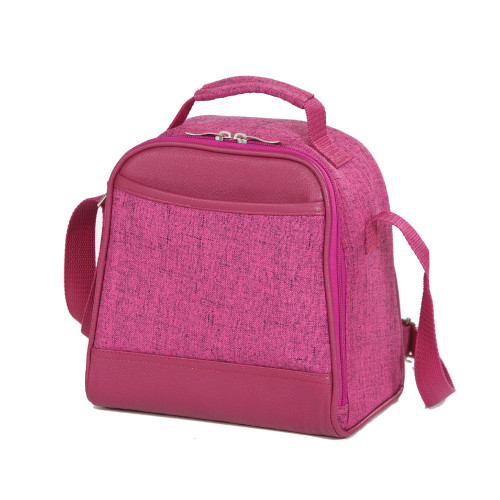 8.5" Fuchsia Pink Cache Lunch Bag - IMAGE 1