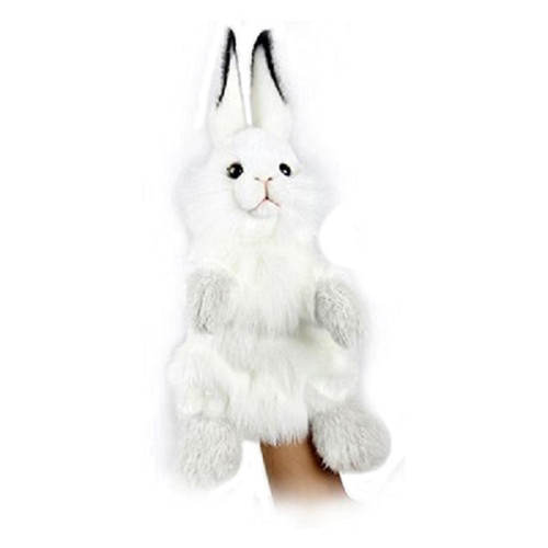 Set of 3 Handcrafted Bunny Hand Puppet Stuffed Animals 13.25" - IMAGE 1