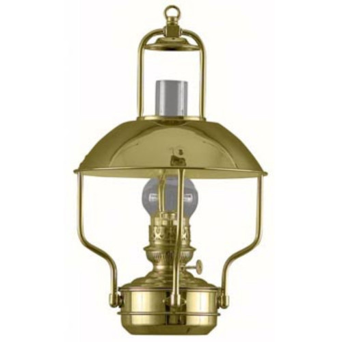 18" Gold and Clear Traditional Oil Clipper Lamp - IMAGE 1