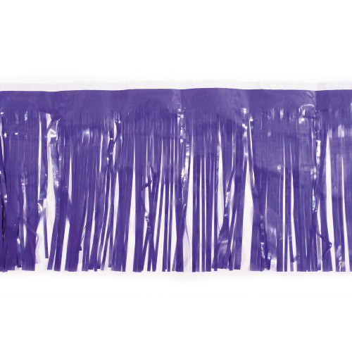 15" x 10' Purple Christmas Fringe Party Streamer - IMAGE 1