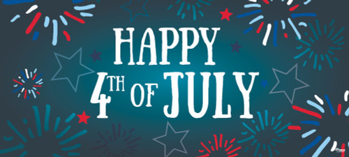 Fourth of July US Flag Double Car Garage Door Banner - 7' x 16' - IMAGE 1