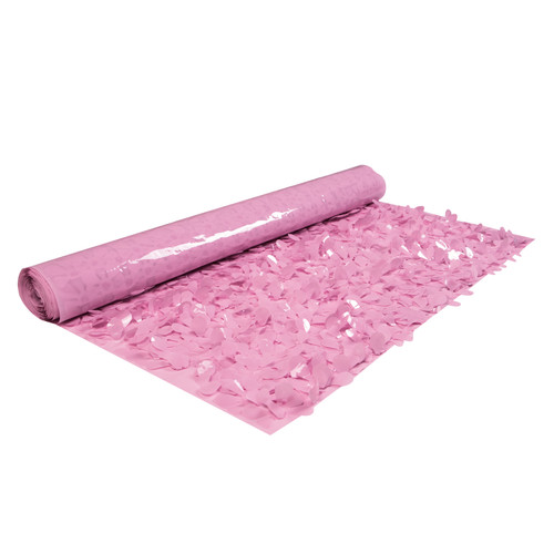 15' Pink Contemporary Floral Sheeting Party Streamers - IMAGE 1