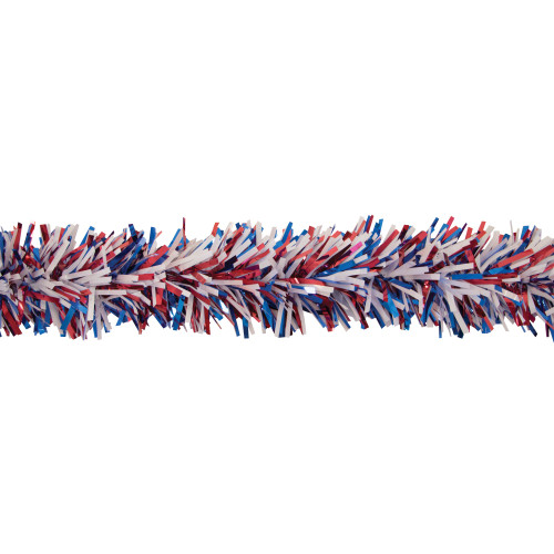 25' Blue and Red Novelty Christmas Twist Garland - IMAGE 1