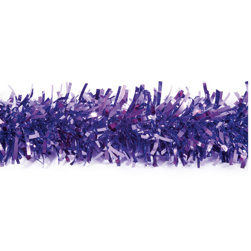 25' Purple Metallic Twist Novelty Christmas Garland - IMAGE 1