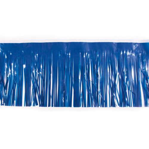 15" x 10' Navy Blue Christmas Fringe Party Streamer - IMAGE 1