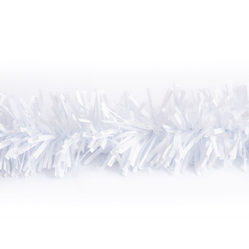 25' White Metallic Twist Novelty Christmas Garland - IMAGE 1
