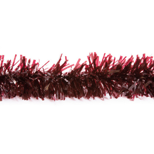 25' Red Metallic Twist Novelty Christmas Garland - IMAGE 1