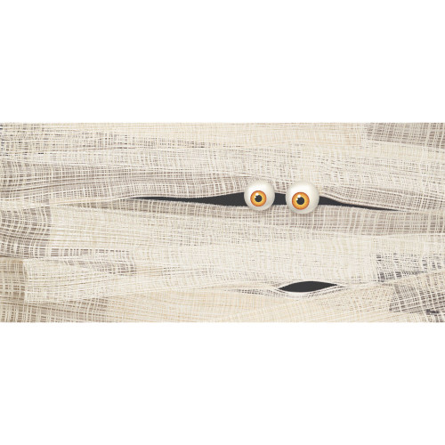 Halloween Mummy Double Car Garage Door Banner - 7' x 16' - IMAGE 1