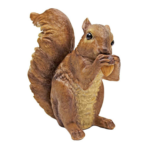 6.5" Standing Woodland Squirrel Outdoor Garden Statue - IMAGE 1