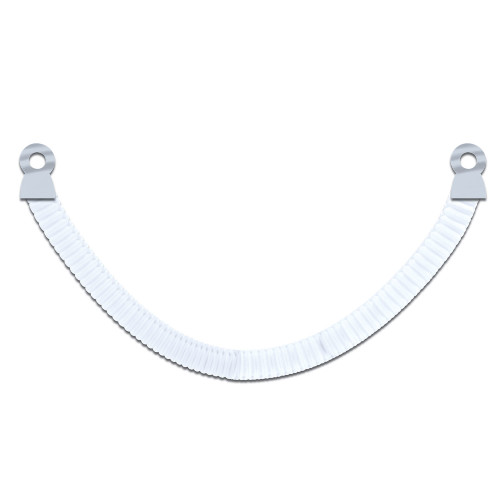 Set of 12 White Tissue Aisle Marker 8’ - IMAGE 1