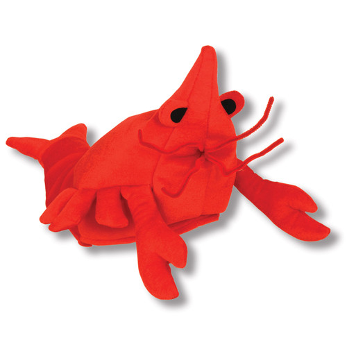 Set of 6 Plush Crawfish Costume Party Hat 20" - IMAGE 1