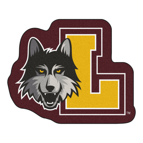 Burgundy Red and Yellow Loyola Chicago Mascot Mat 30.25" x 30" - IMAGE 1