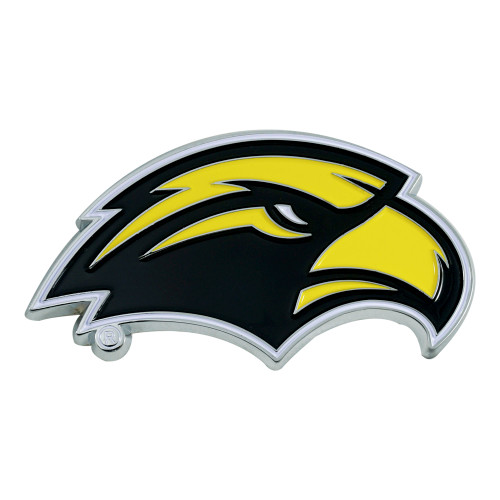 3" Black and Yellow NCAA Southern Mississippi Golden Eagles 3D Emblem - IMAGE 1