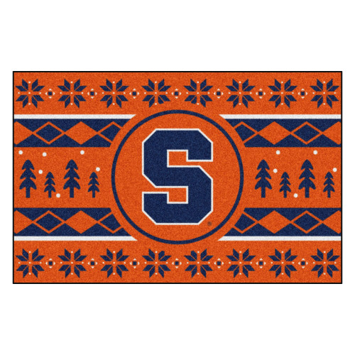19" x 30" Orange and Blue NCAA Syracuse Orange Rectangular Sweater Starter Mat - IMAGE 1