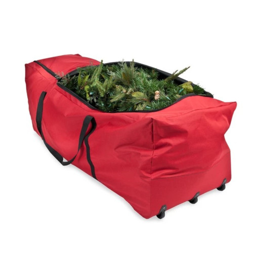 59 Extra-Large Rolling Christmas Tree Storage Bag - For Artificial Trees 6' - 9' - IMAGE 1