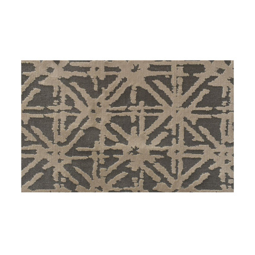 13' x 15' Indulge Geometric Lattice Pattern Beige and Gray Rectangular Polypropylene Area Rug - IMAGE 1