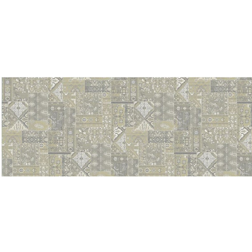 8' Philosophy Solution Dyed Gray and Ivory Round Polypropylene Area Rug - IMAGE 1