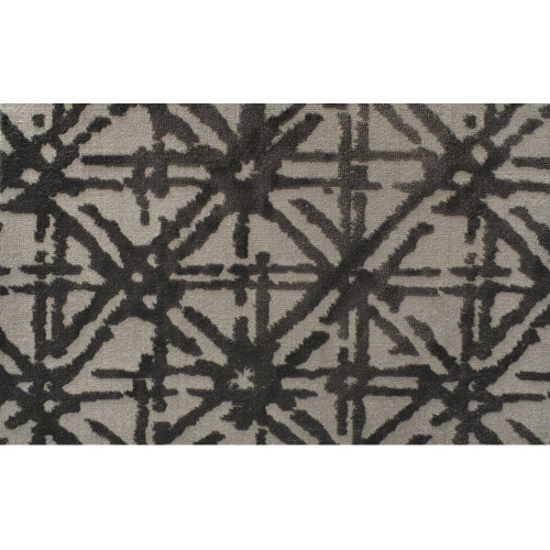 10' x 14' Abundance Geometric Lattice Pattern Beige and Black Rectangular Polypropylene Area Rug - IMAGE 1