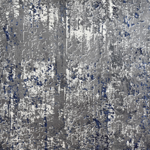 10’ x 14’ Artistic Abstract Patterned Blue and Gray Woven Rectangular Area Throw Rug - IMAGE 1