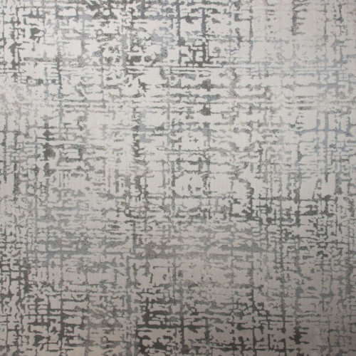 6' x 9' Gracious Abstract Beige and Gray Rectangular Polypropylene Area Throw Rug - IMAGE 1