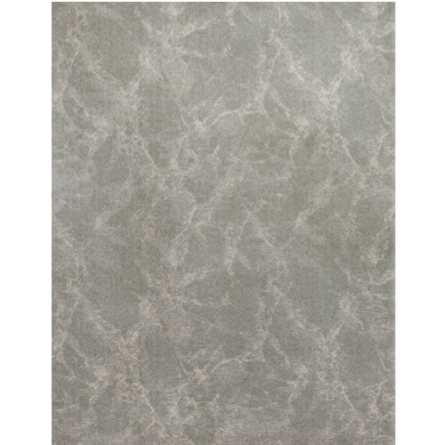 8' Quartz Abstract Design Gray and Ivory Broadloom Round Polypropylene Area Rug - IMAGE 1