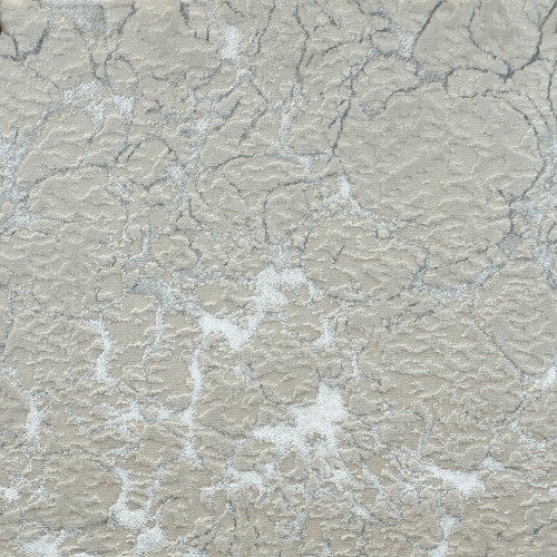 6' x 9' Florence Solution Dyed Ivory and Gray Broadloom Rectangular Polypropylene Area Rug - IMAGE 1