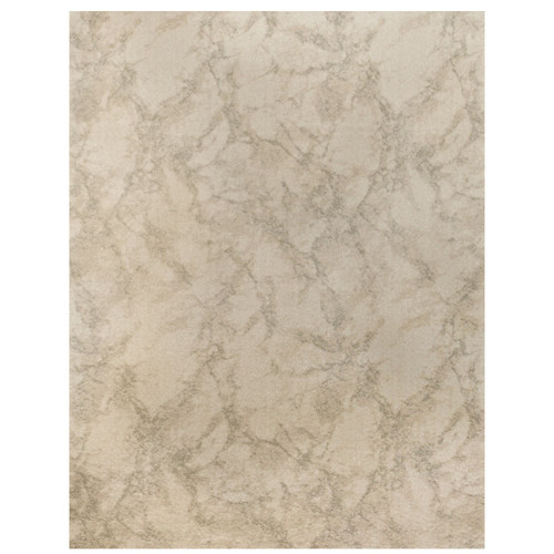 10' Carrara Abstract Design Ivory and Gray Broadloom Round Polypropylene Area Rug - IMAGE 1