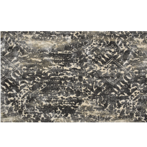 3' x 10' Capri Gray and Ivory Broadloom Area Throw Rug Runner - IMAGE 1