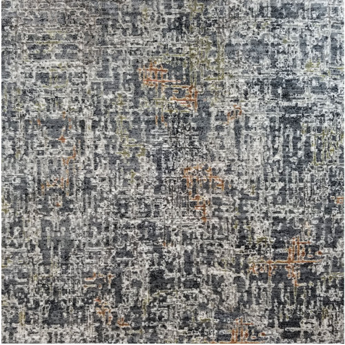 12' x 15' Radiant Blue and Gray Broadloom Rectangular Area Throw Rug - IMAGE 1