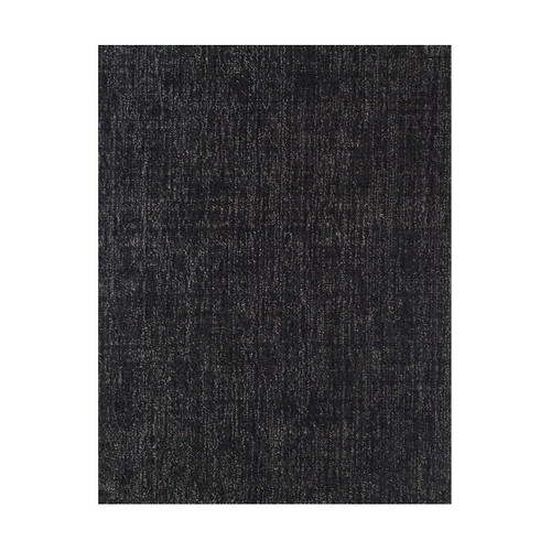 15' x 15' Black and Ivory Square Wool Blend Area Rug - IMAGE 1