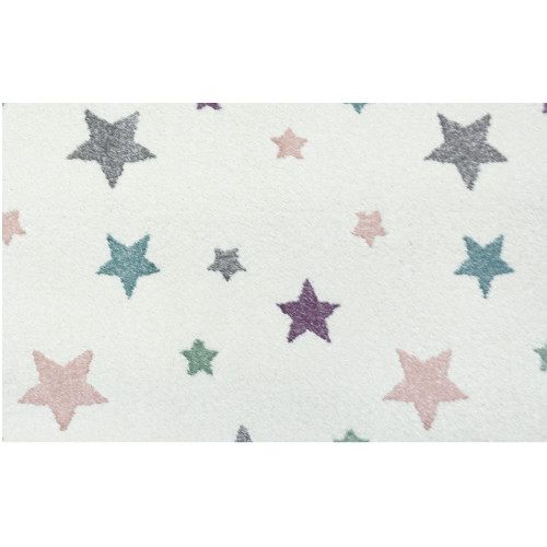 12’ x 15’ Ivory and Green Broadloom Rigel Star Pattern Rectangular Area Throw Rug - IMAGE 1