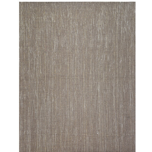 8' Beige and Ivory Broadloom Round Wool Area Throw Rug - IMAGE 1