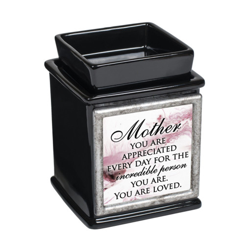 5" Black and White Mother's Love Themed Cuboid Interchangeable Warmer - IMAGE 1