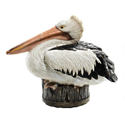 10" Dock of the Bay Pelican Outdoor Garden Statue - IMAGE 1