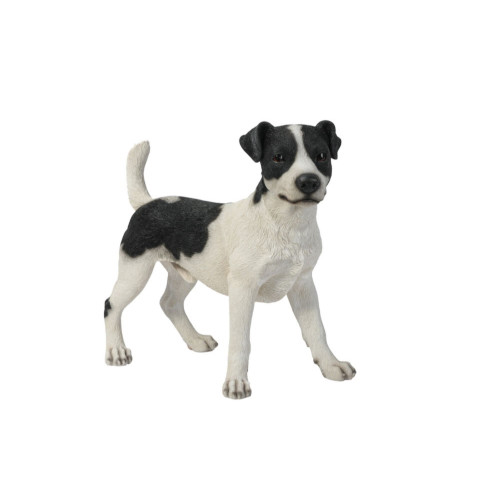 16" Standing Jack Russell Dog Outdoor Garden Statue - IMAGE 1