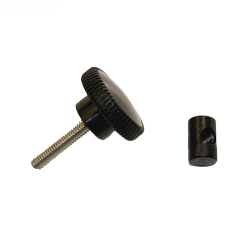 Black Hayward Super Pump Swivel Nut Replacement with Knob - IMAGE 1
