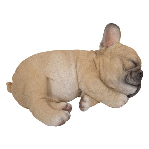7" Sleeping French Bulldog Puppy Outdoor Garden Statue - IMAGE 1