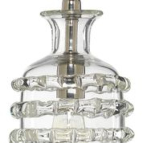 10” Clear Glass Small Ribbon Pendant Chandelier - IMAGE 1
