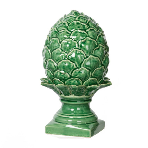 Large Blooming Artichoke Decoration - 12.25" - Green - IMAGE 1