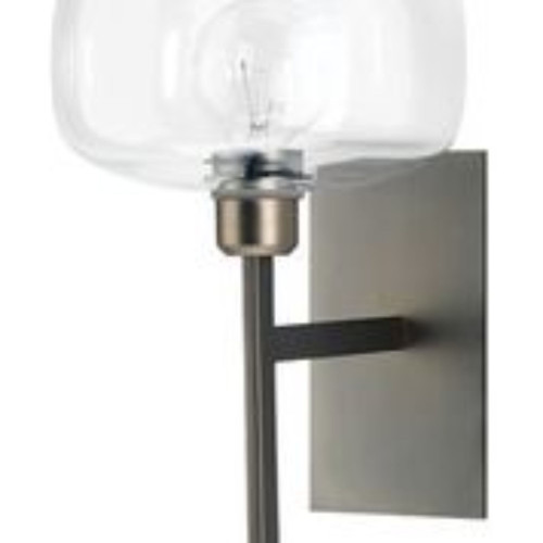 13.50" Gray Gun Metal Scando Mod Sconce - IMAGE 1