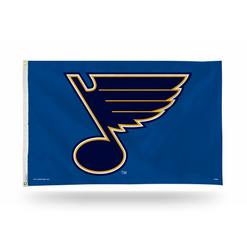3' x 5' Yellow NHL St. Louis Blues Rectangular Banner Flag - IMAGE 1