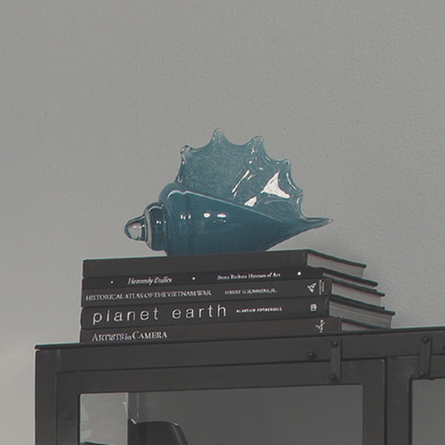 Triton Coastal Shell Decoration - 9" - Blue - IMAGE 1